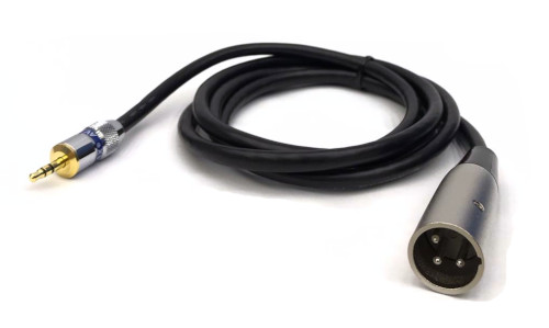 Assembly Microphone Cable 3.5mm Stereo Plug to XLR Plug 1.5m